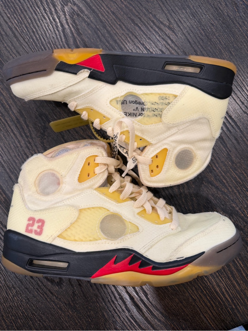 AJ5 SP x Off-White Retro Mid Sail mens 8.5